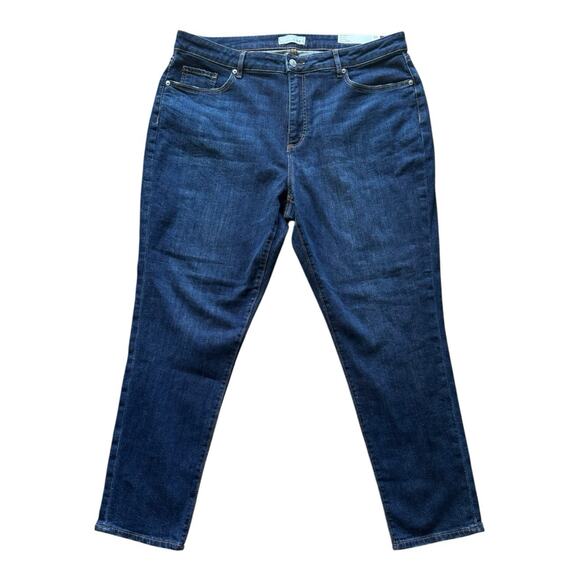 Loft Women's The Curvy Skinny Fit Mid Rise Jeans Regular Size32/14 Stretch‎ - Picture 1 of 12